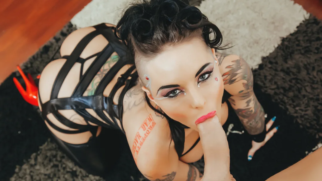 Flashback Of Christy Mack's Messy Blowjob And Cumshot - First Class POV